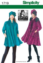 1719 NOVELTY SWING COAT, JACKET, HAT PATTERN 4-24